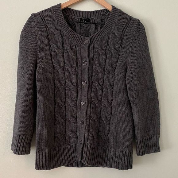 Talbots Sweaters - TALBOTS Cableknit 3/4 Sleeve Cardigan Sweater